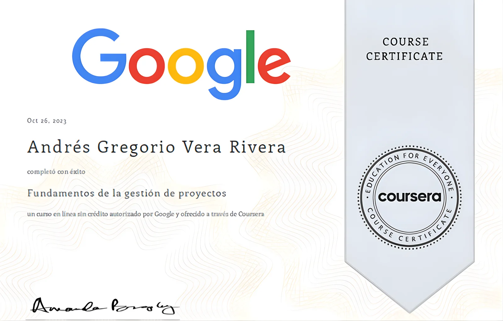 Certificado ILFIS
